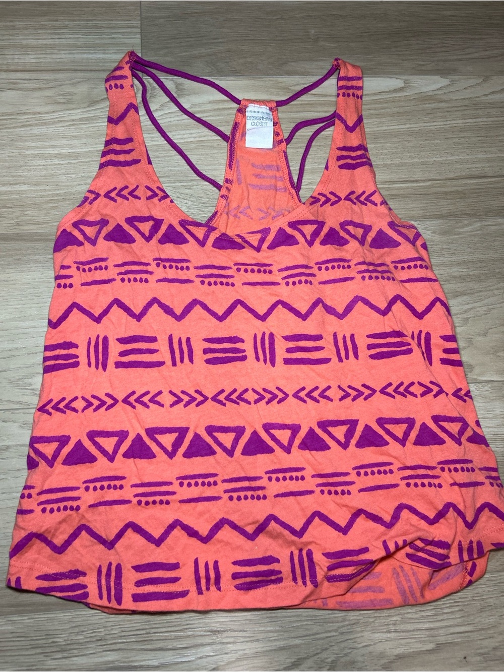Billabong Pink and Orange Tribal Strappy Swim Coverup